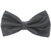 Grey Shantung Wedding Bow Tie #BB1865/1 ##LS