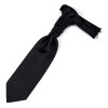 Plain Black Onyx Satin Cravat #AB-WCR1009/8