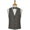 Grey Herringbone Tweed Tailored Waistcoat XXL 48-50 #WW112/1 ##LS