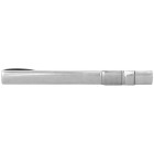 Silver Brushed End Rhodium Plated Tie Clip #100-1124