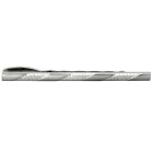 Silver 3 Stripe Rhodium Plated Tie Clip #100-1135