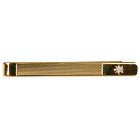Gold CZ Star Gold Plated Tie Clip #100-9108