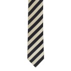 Grey and White Stripe Slim Tie #C131/5 #LAST STOCK