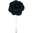 Black Flower Lapel Pin #L-03
