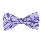 Purple Swirl Leaf Bow Tie #AB-BB1000/19