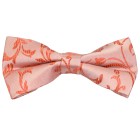 Coral Swirl Leaf Wedding Bow Tie #AB-BB1000/9 