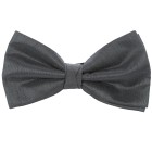 Grey Shantung Wedding Bow Tie #BB1865/1 ##LAST STOCK