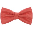 Coral Shantung Wedding Bow Tie #BB1867A/5 ##LAST STOCK