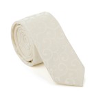 Cream Royal Swirl Slim Tie #AB-C1001/7