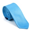 Baby Blue Shantung Slim Tie #AB-C1005/5