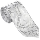 Silver Vintage Vine Wedding Tie #AB-T1004/5 