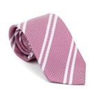 Dark Pink Pastel Stripe Tie #AB-T1016/4 ##LAST STOCK