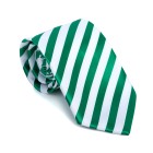 Green and White Stripe Football Tie #AB-T1019/5 ##LAST STOCK