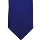 French Navy Satin Tie with Matching Pocket Square