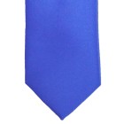Regatta Blue Satin Tie with Matching Pocket Square