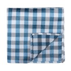 Blue Neat Check Pocket Square #AB-TPH1015/4