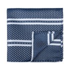 Navy Blue Pastel Stripe Pocket Square #AB-TPH1016/3