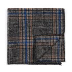 Grey Overcheck Wool Pocket Square #AB-TPH1020/2