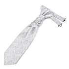 Silver Budding Paisley Cravat #AB-WCR1003/8