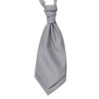 Silver Shantung Wedding Wedding Cravat #WCR1866/2 ##LAST STOCK