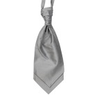Silver Silk Shantung Wedding Cravat ((WCR5016/2)) #TO DELETE