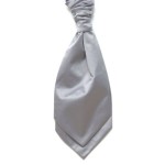 Grey Satin Wedding Cravat #WCR1848/3