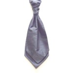 Grey Shantung Wedding Cravat