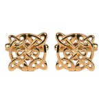 Silver Celtic Rhodium Plated Cufflinks #90-2137