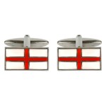 Silver St. George's Cross Cufflinks #90-4421