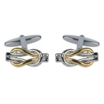 Silver Love Knot Cufflinks #90-9017