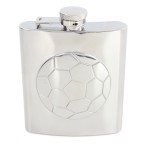 Silver Football Stainless Steel Hip Flask #HF-11