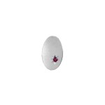 Silver Ruby Oval Tie Tac #T-1213