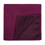 Red Velvet Suede Pocket Square