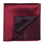 Burgundy Shantung Pocket Square