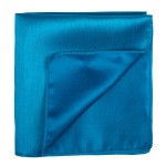 Crystal Teal Shantung Pocket Square