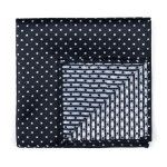 Black Polka Dot Pocket Square