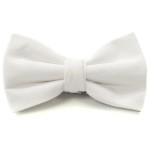 White Marcella Bow Tie – Pre-Tied Cotton Piqué for Traditional White Tie