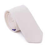 Pearled Ivory Slim Tie