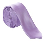 Lilac Slim Satin Tie #C1887/1