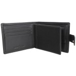 Black Real Leather Wallet #LW-15