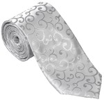 Royal Swirl Wedding Tie Formal Tuxedo Tie