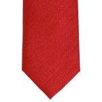Tomato Red Shantung Wedding Tie