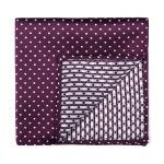 Polka Dot Formal Pocket Square Wine