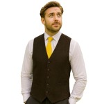 Brown Flecked Tweed Waistcoat #W106/1