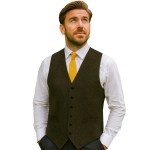 Blue Flecked Tweed Waistcoat #W106/2