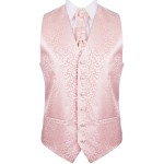 Peach Royal Swirl Wedding Waistcoat #AB-WW1001/2