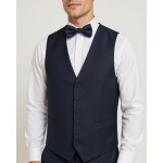Men's Plain Navy Panama Waistcoat