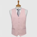 Pink Fine Wool Morning Suit Waistcoat #WW801/3