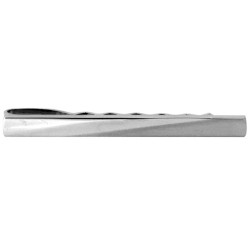 Diagonal Brushed Tie Clip