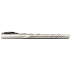Brushed with Crystals Tie Clip